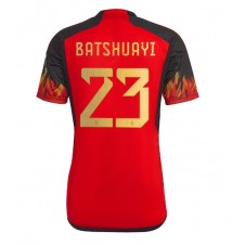 Belgien Michy Batshuayi #23 Hemmatröja VM 2022 Korta ärmar